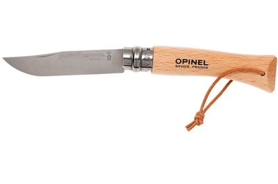 Opinel N°07 Paslanmaz Çelik Kayın Sap İpli Çakı