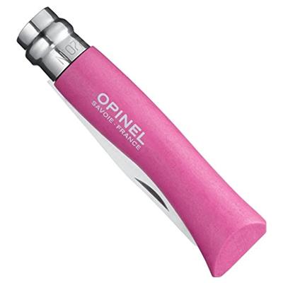 Opinel N°07 Paslanmaz Çelik Pembe Gürgen Sap Çakı