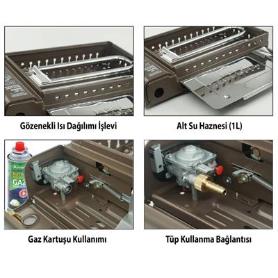 Orcamp Dumansız Infrared Izgara ve Ocak