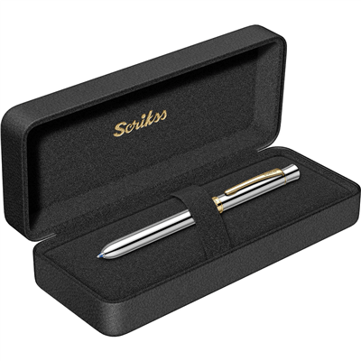 Scrikss 93 Trio 0.5mm Multifonksiyon Kalem, Altın-Krom