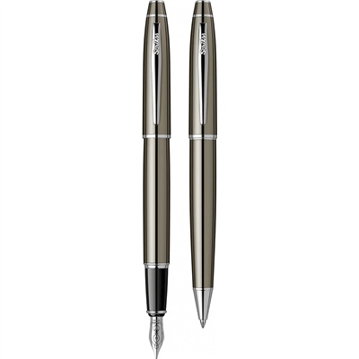 Scrikss Noble 35 Dolmakalem ve Tükenmezkalem Seti, Titanyum