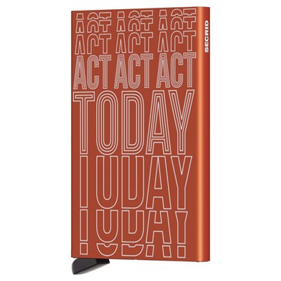 Secrid Card Protector Laser Art Today Kartlık, Turuncu