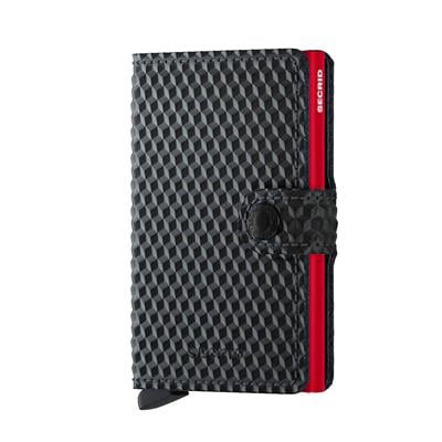 Secrid Miniwallet Cubic Kartlık Cüzdan Black Red
