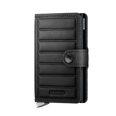 Secrid Miniwallet Emboss Lines Kartlık Cüzdan Black