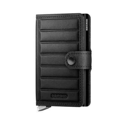 Secrid Miniwallet Emboss Lines Kartlık Cüzdan Black