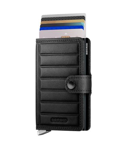 Secrid Miniwallet Emboss Lines Kartlık Cüzdan Black
