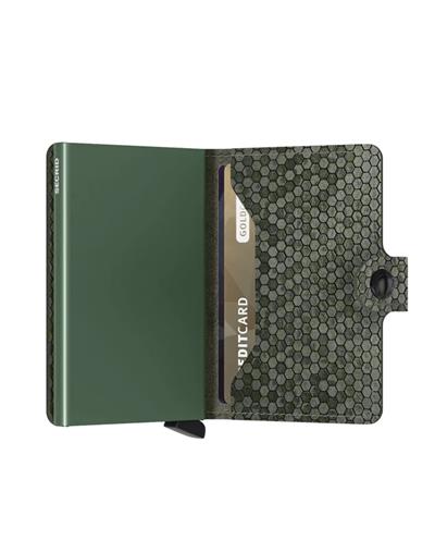 Secrid Miniwallet Kartlık Cüzdan Hexagon Green