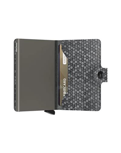 Secrid Miniwallet Kartlık Cüzdan Hexagon Grey
