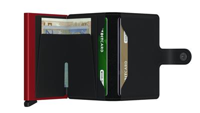 Secrid Miniwallet Matte Kartlık Cüzdan Black& Red