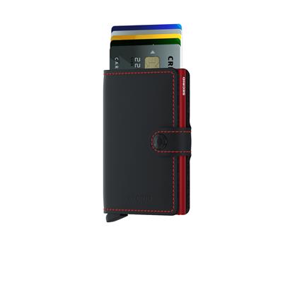 Secrid Miniwallet Matte Kartlık Cüzdan Black& Red