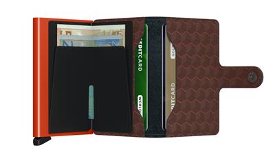 Secrid Miniwallet Optical Kartlık Cüzdan Brown Orange