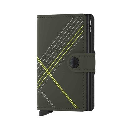 Secrid Miniwallet Stitch Linea Kartlık Cüzdan Lime