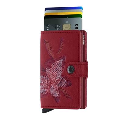 Secrid Miniwallet Stitch Kartlık Cüzdan Magnolia Rosso