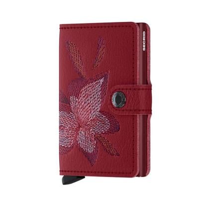 Secrid Miniwallet Stitch Kartlık Cüzdan Magnolia Rosso