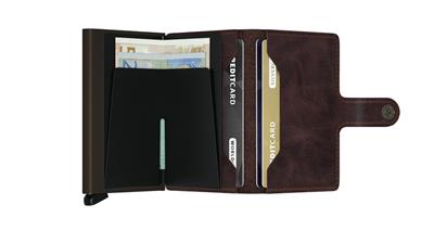 Secrid Miniwallet Vintage Kartlık Cüzdan Chocolate