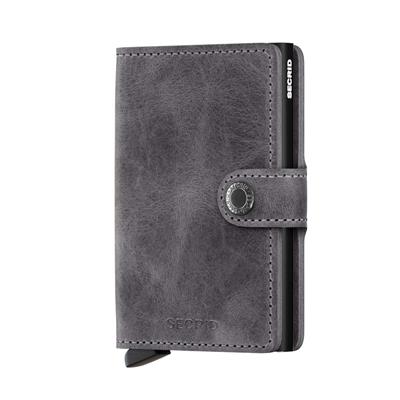 Secrid Miniwallet Vintage Kartlık Cüzdan Grey Black