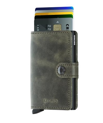Secrid Miniwallet Vintage Kartlık Cüzdan Olive Black