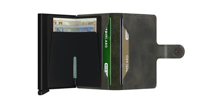 Secrid Miniwallet Vintage Kartlık Cüzdan Olive Black