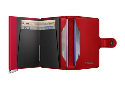 Secrid Premium Miniwallet Emboss Diamond Kartlık Cüzdan Red