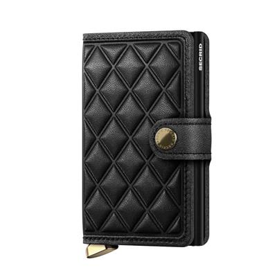 Secrid Premium Miniwallet Emboss Diamond Kartlık Cüzdan Black