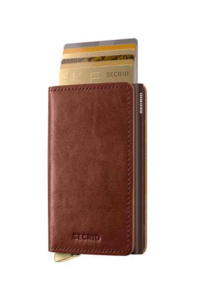 Secrid Premium Slimwallet Kartlık Cüzdan Basco Whiskey