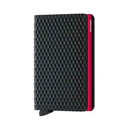 Secrid Slimwallet Cubic Kartlık Cüzdan Black Red