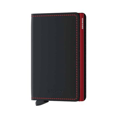 Secrid Slimwallet Matte Kartlık Cüzdan Black& Red