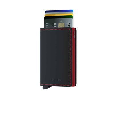 Secrid Slimwallet Matte Kartlık Cüzdan Black& Red