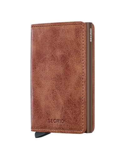 Secrid Slimwallet Vintage Kartlık Cüzdan Cognac Brown