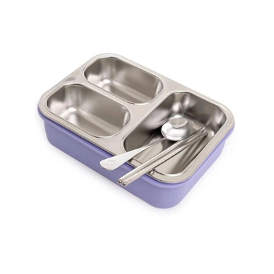 Vagonlife 620ML 3 Bölmeli Paslanmaz Çelik Lunchbox
