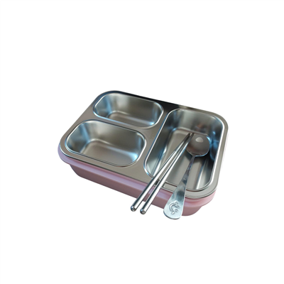 Vagonlife 620ML 3 Bölmeli Paslanmaz Çelik Lunchbox