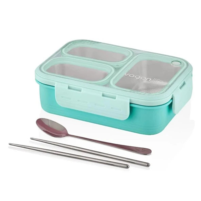 Vagonlife 620ML 3 Bölmeli Paslanmaz Çelik Lunchbox