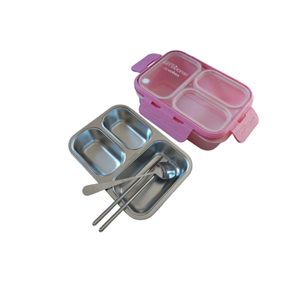 Vagonlife 620ML 3 Bölmeli Paslanmaz Çelik Lunchbox