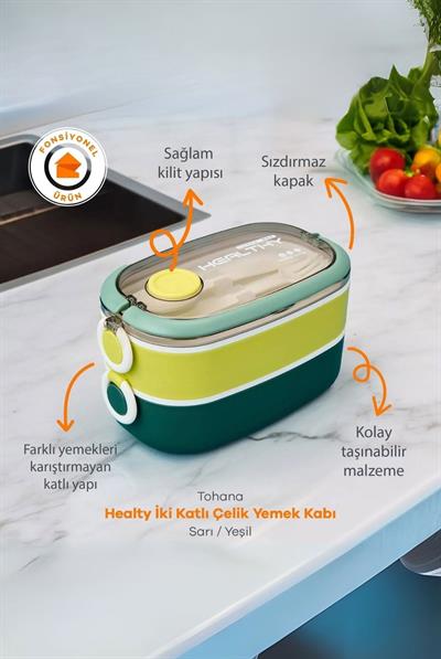 Vagonlife 900ML Paslanmaz Çelik Lunchbox