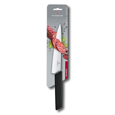 VICT.SWISS MODERN ŞEF BIÇAĞI 19CM,BLİSTER,SİYAH