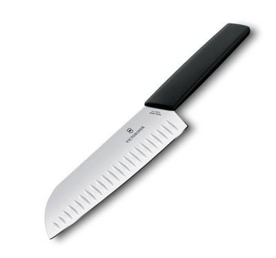 VICT.SWISSMODERN SANTOKU BIÇAĞI 17CM,BLİSTER,SİYAH