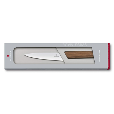 VICT.SWISS MODERN ŞEF BIÇAĞI,15CM,CEVİZ SAPLI,KUTU