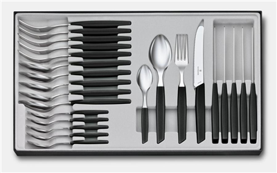 Victorinox 6.9093.11W.24 Swiss Modern 24 Parça Set, Siyah