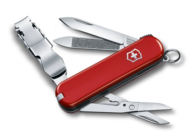 Victorinox 0.6463.B Tırnak Makaslı Çakı, Kırmızı, Blisterli