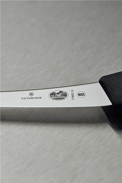 Victorinox 5.6603.15 15cm Siyah Kavisli Dar Ağız Sıyırma Bıçağı