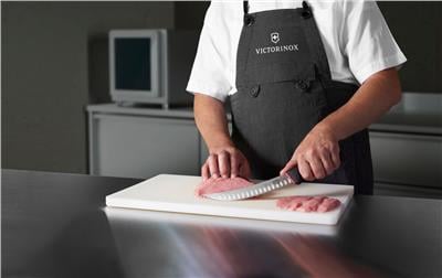 Victorinox 5.7223.20D 20cm Siyah Kavisli Kasap Bıçağı, Kaydırmaz Sap