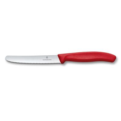 Victorinox 6.7831 11cm Kırmızı Tırtıklı Domates ve Sofra Bıçağı