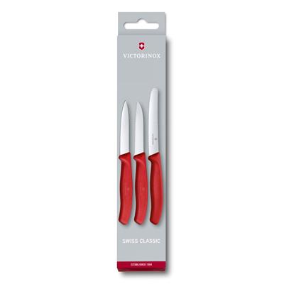 Victorinox 6.7111.3 Kırmızı Bıçak Seti, 3 Parça
