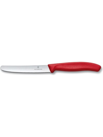 Victorinox 6.7111.23 Swiss Classic Soyma Bıçağı + Soyacak 2li Set, Kırmızı
