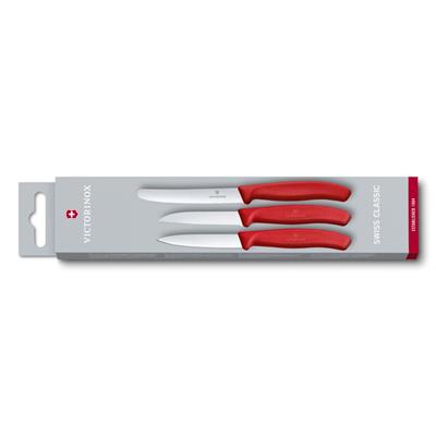 Victorinox 6.7111.3 Kırmızı Bıçak Seti, 3 Parça