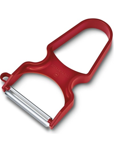Victorinox 6.7111.35 Swiss Classic Soyma Bıçağı + Soyacak 3lü Set, Kırmızı