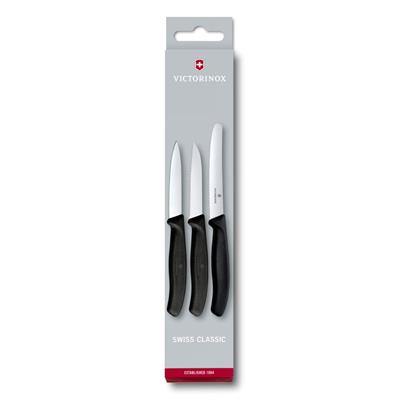 Victorinox 6.7113.3 Siyah Bıçak Seti, 3 Parça