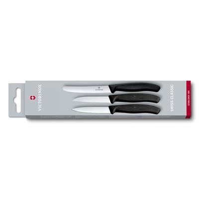 Victorinox 6.7113.3 Siyah Bıçak Seti, 3 Parça