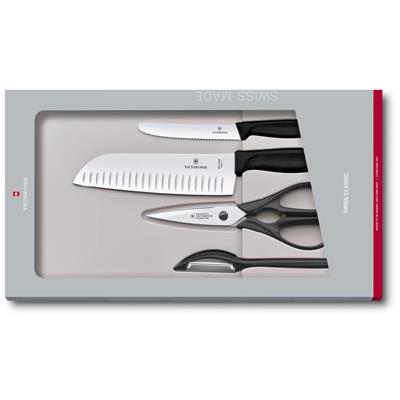 Victorinox 6.7133.4G Siyah Mutfak Seti, 4 Parça