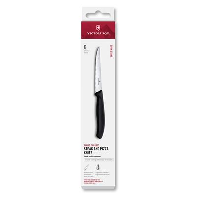 Victorinox 6.7233.6 11cm Siyah Biftek Bıçağı, 6 Parça